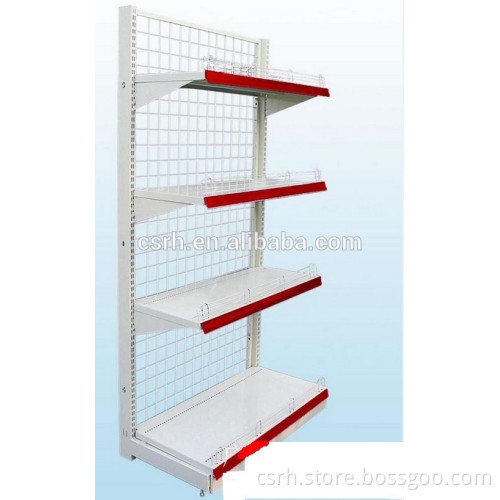 900*450*1800mm RH-HSBW01 Single Side Wire Mesh Board Gondola Metal Shelf